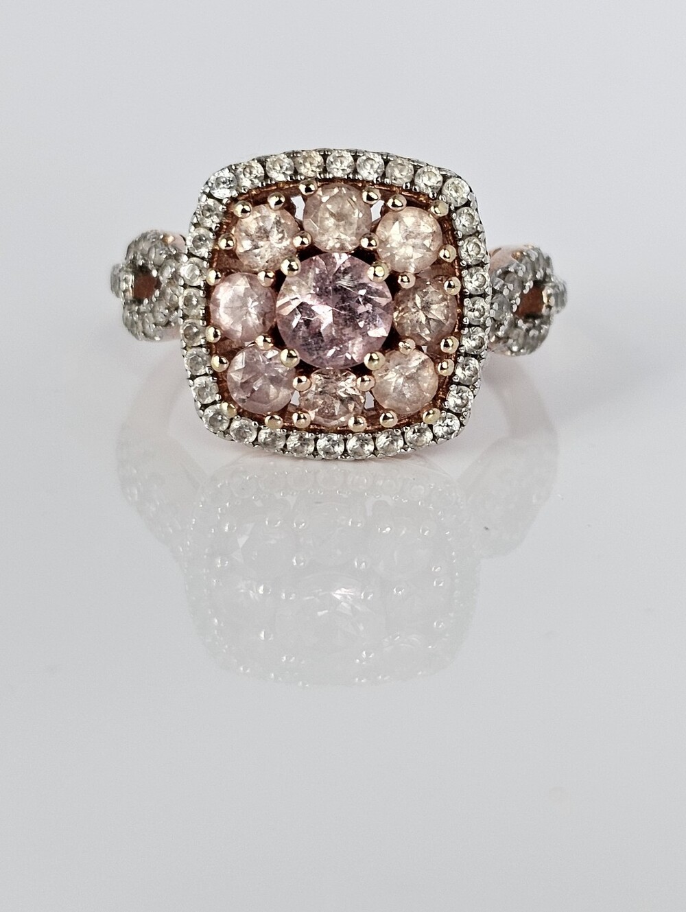 Genuine Color Shift Garnet 18KT Rose Gold Vermeil Size 7!